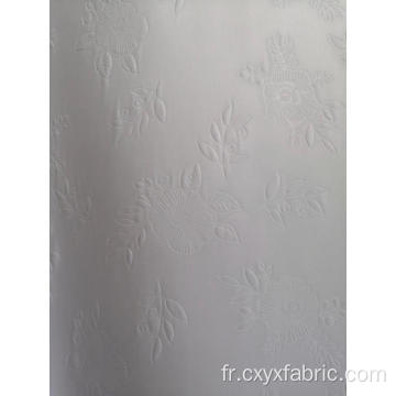 tissu de blanchiment de polyester en relief